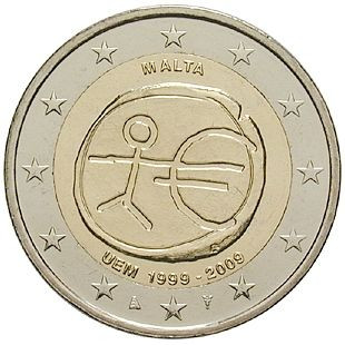 2 Euro Malta 2009 UEM - Originalrolle