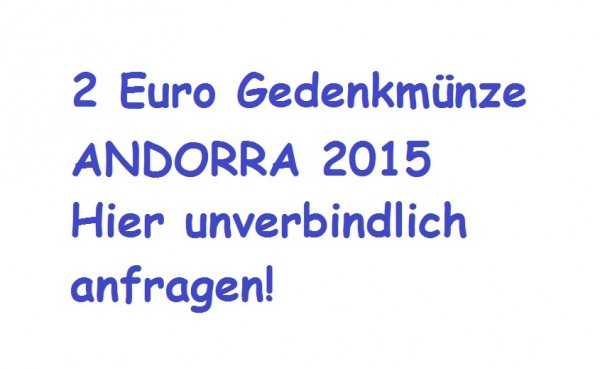 2 Euro Andorra 2015 Volljährigkeit - PP